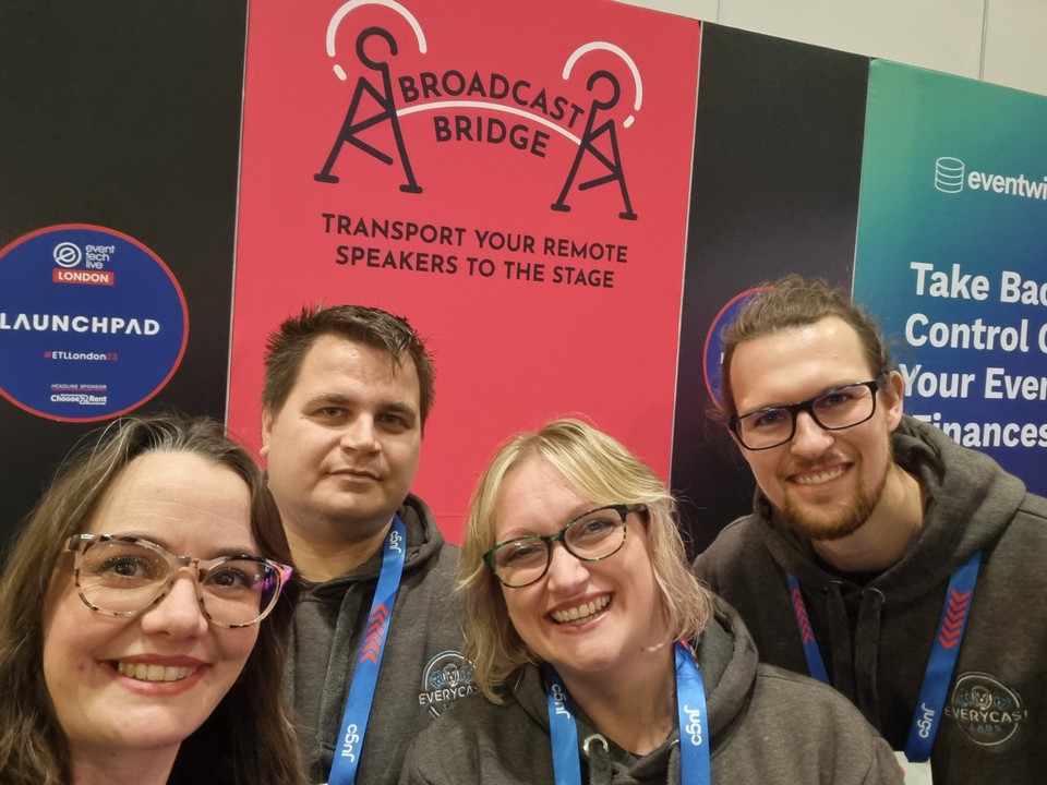 Everycast Labs team at our Broadcast Bridge stand Everycast Labs team at our Broadcast Bridge stand